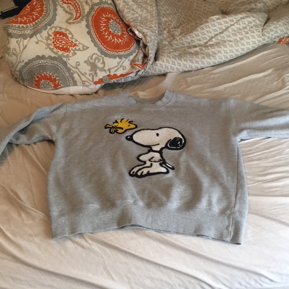 Peanuts Snoopy & Woodstock Creckneck Sweatshirt